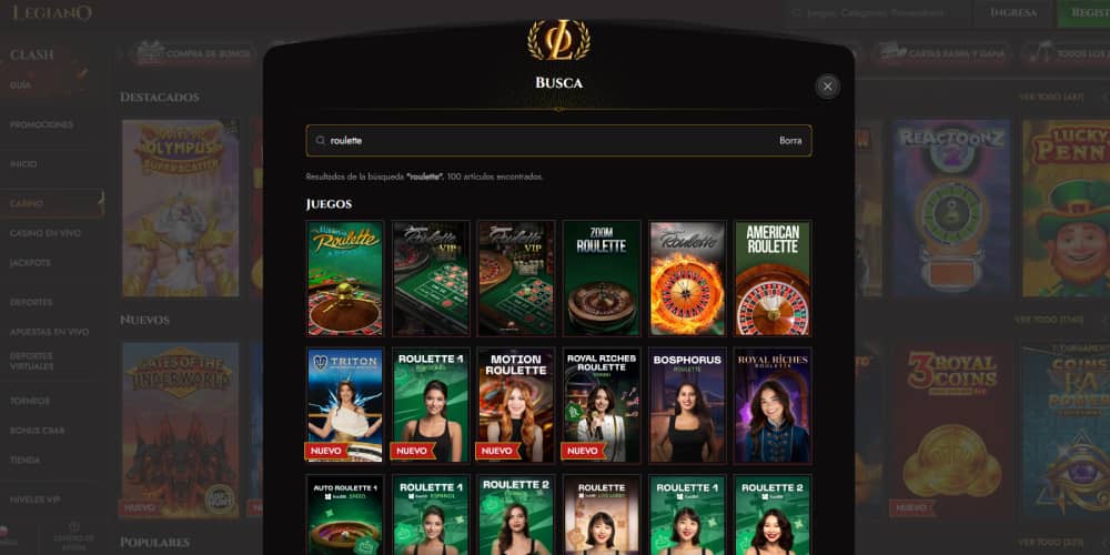 Legiano casino ruletas