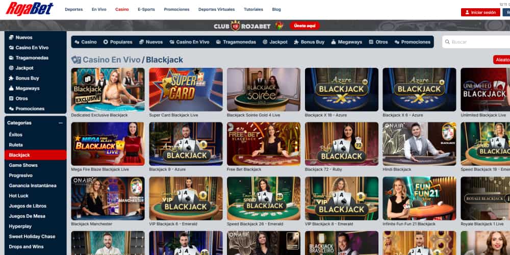 rojabet juegos de blackjack