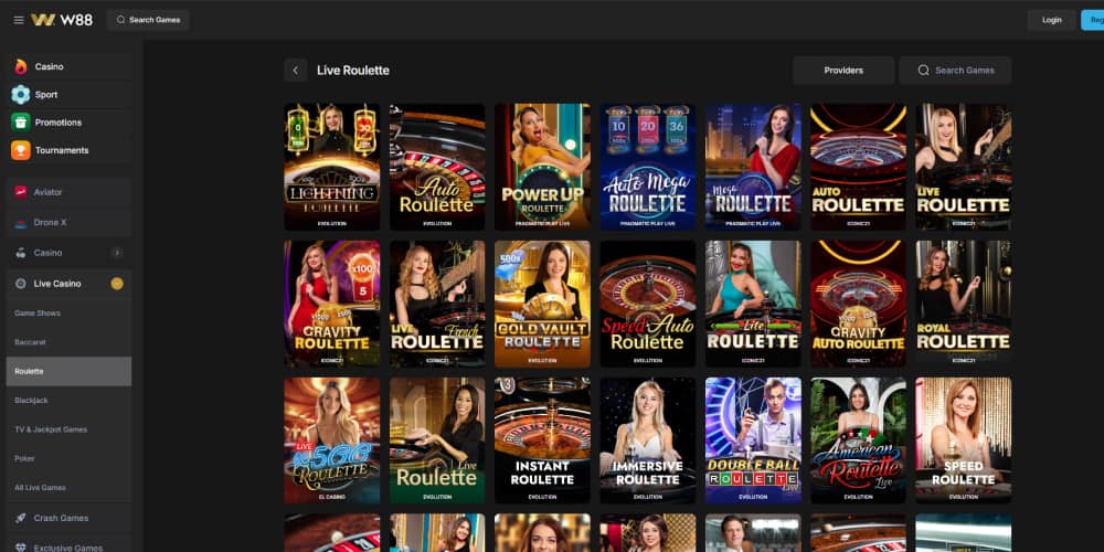 w88 casino ruletas